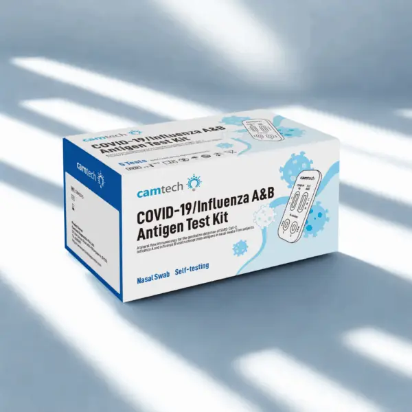 Covid-19 & Flu A/B Test Kit (5 Kits Per Box)