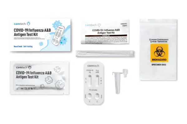 Covid-19 & Flu A/B Test Kit (5 Kits Per Box) 2