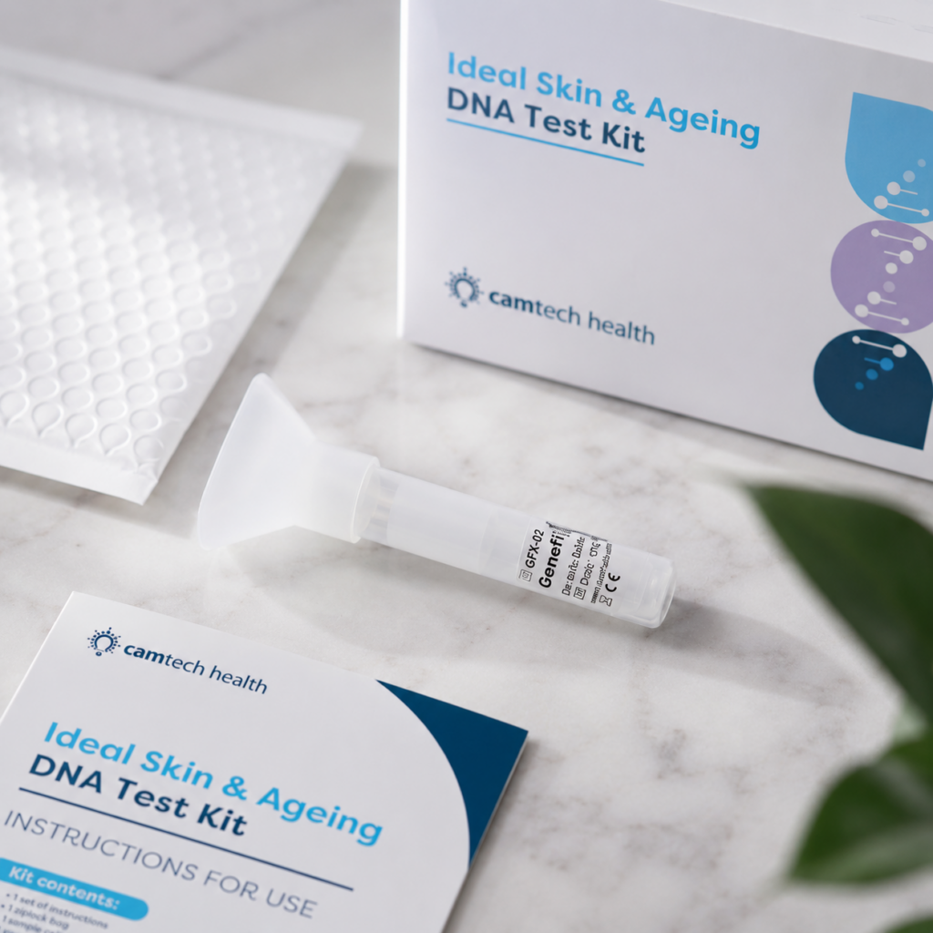 A non-invasive saliva DNA collection kit for longevity testing.