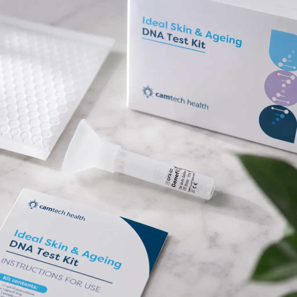A non-invasive saliva DNA collection kit for longevity testing.