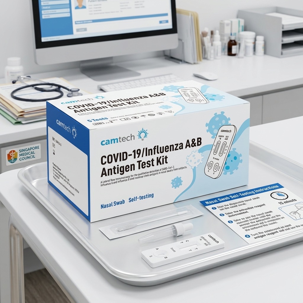 COVID-19 and Influenza A/B diagnostic test kit in a clinical setting in Singapore