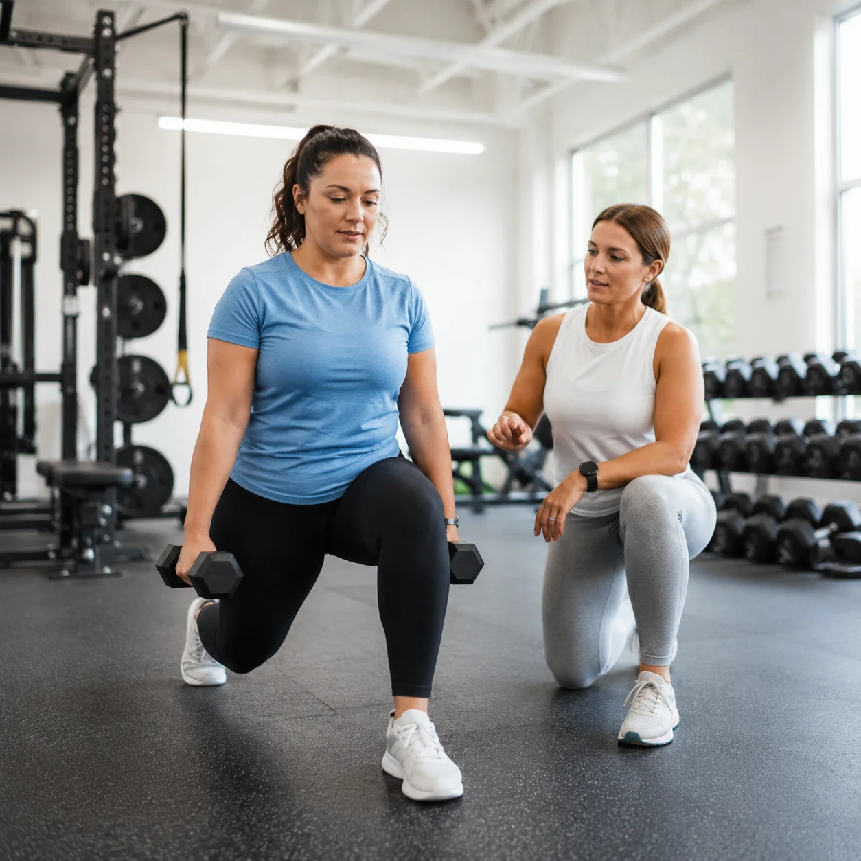 A person exercising with a training plan matched to their biology