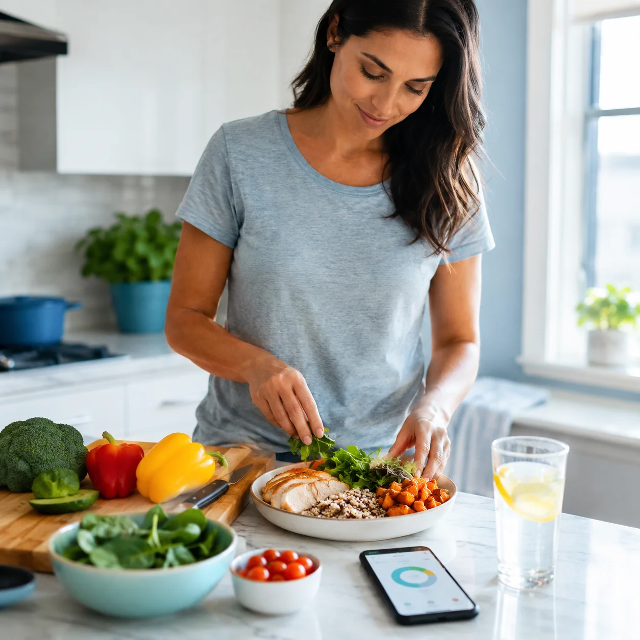 Preparing a balanced meal informed by personalised nutrition insights