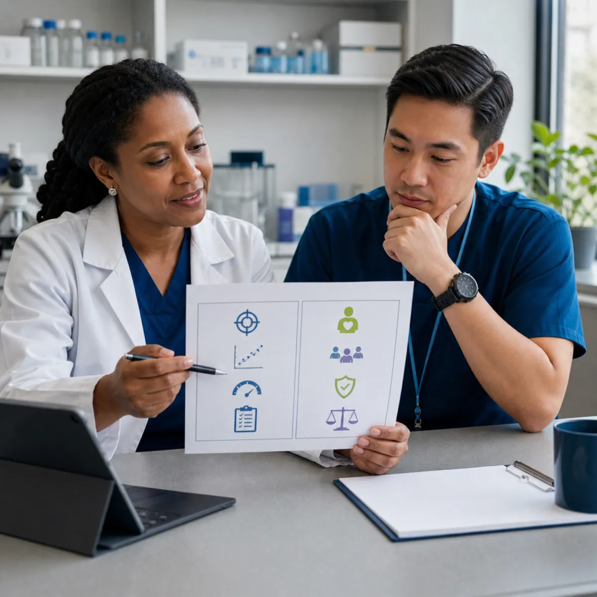 Analytical and clinical validation of a health test compared side by side