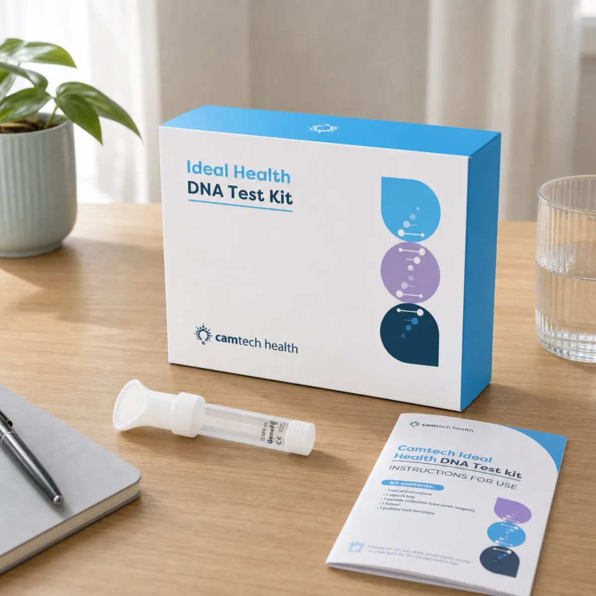 Person reviewing wellness DNA test results and their stated limitations